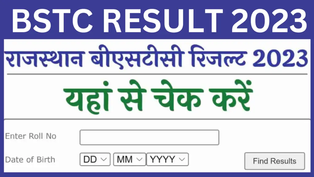 Rajasthan BSTC Result 2023