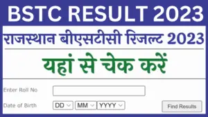 Rajasthan BSTC Result 2023