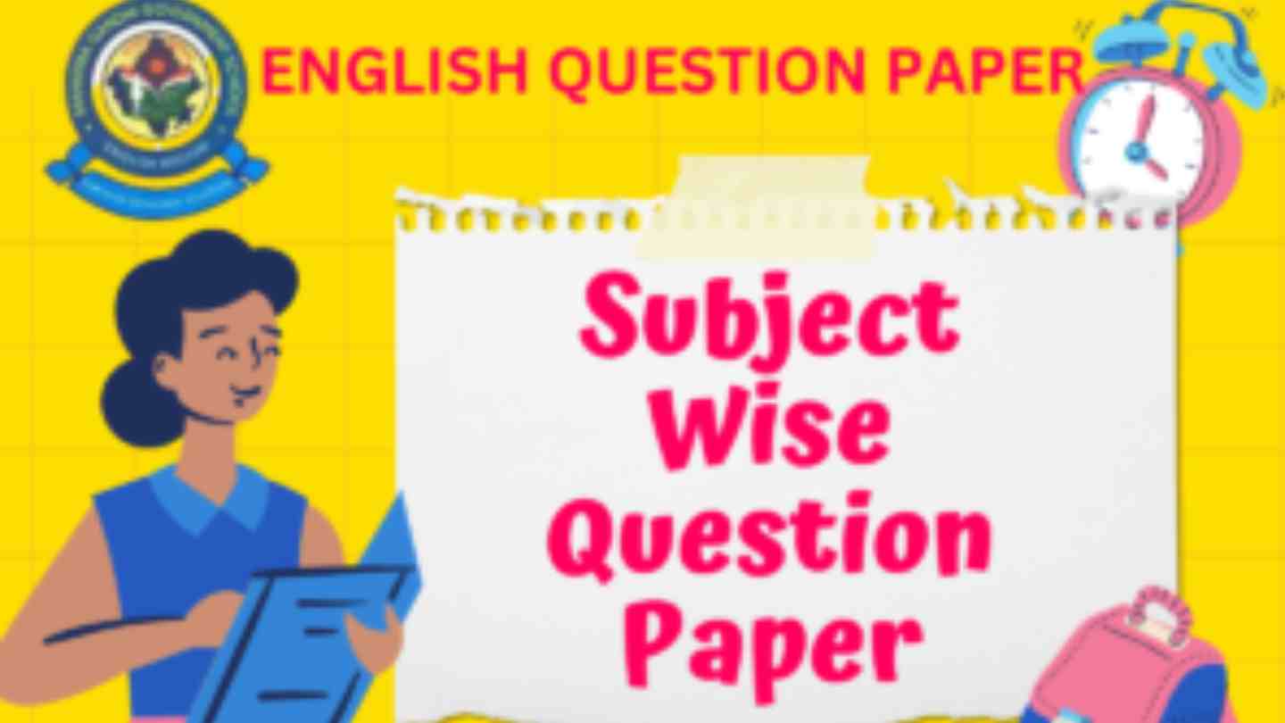 English Medium Question Paper Summative Assessment First