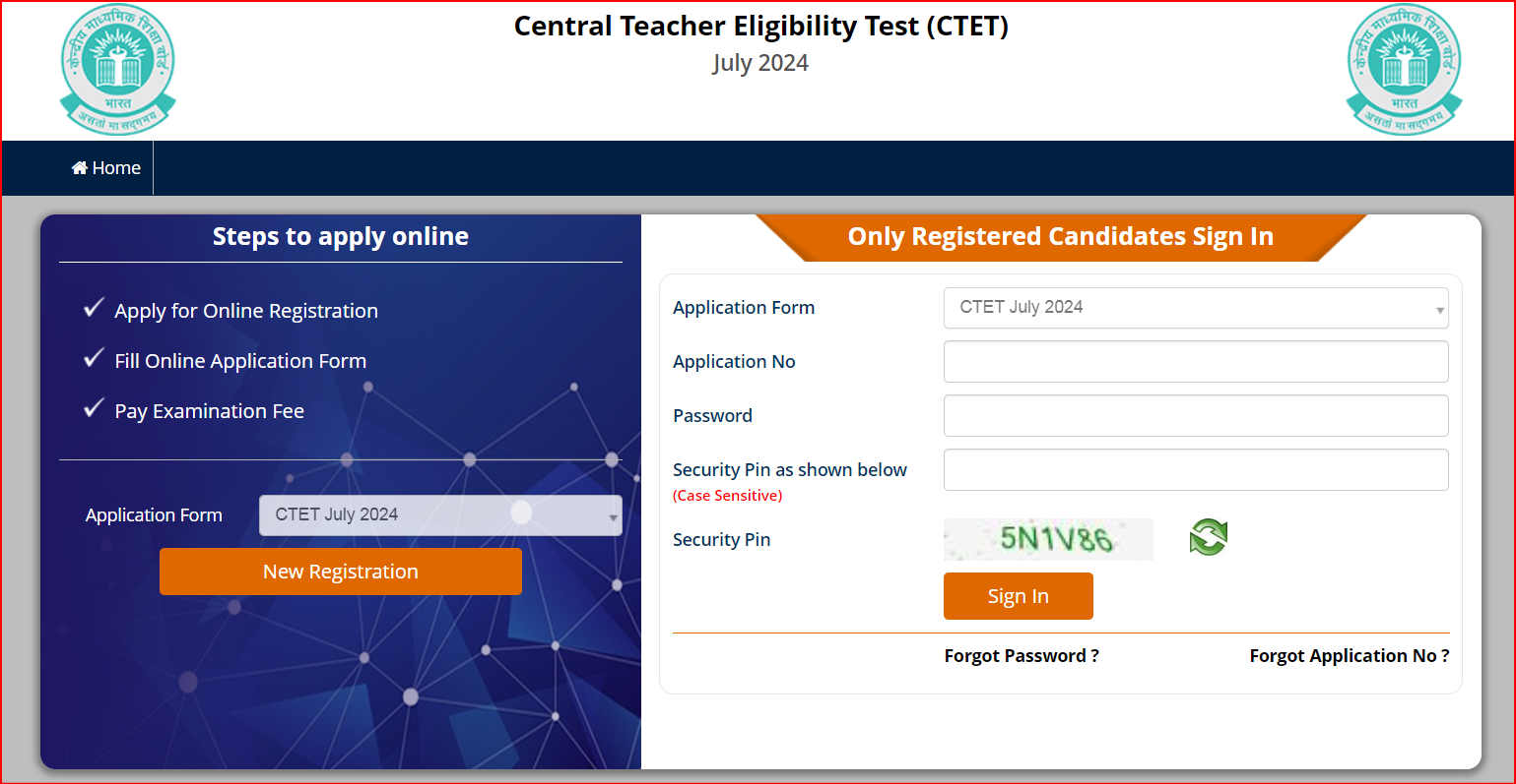 Central Teacher Eligibility Test CTET July 2024 Notification