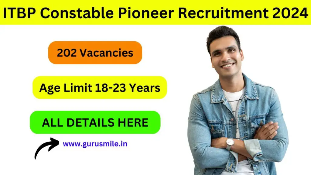 ITBP Constable Pioneer Recruitment 2024