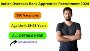 Indian Overseas Bank Apprentice Recruitment 2024