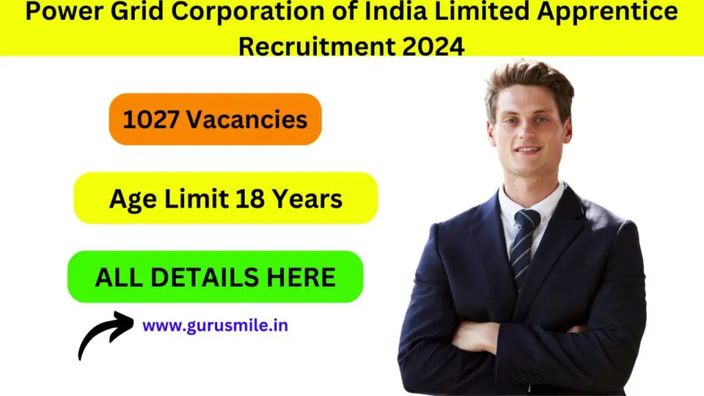 Power Grid Corporation of India Limited Apprentice Recruitment 2024