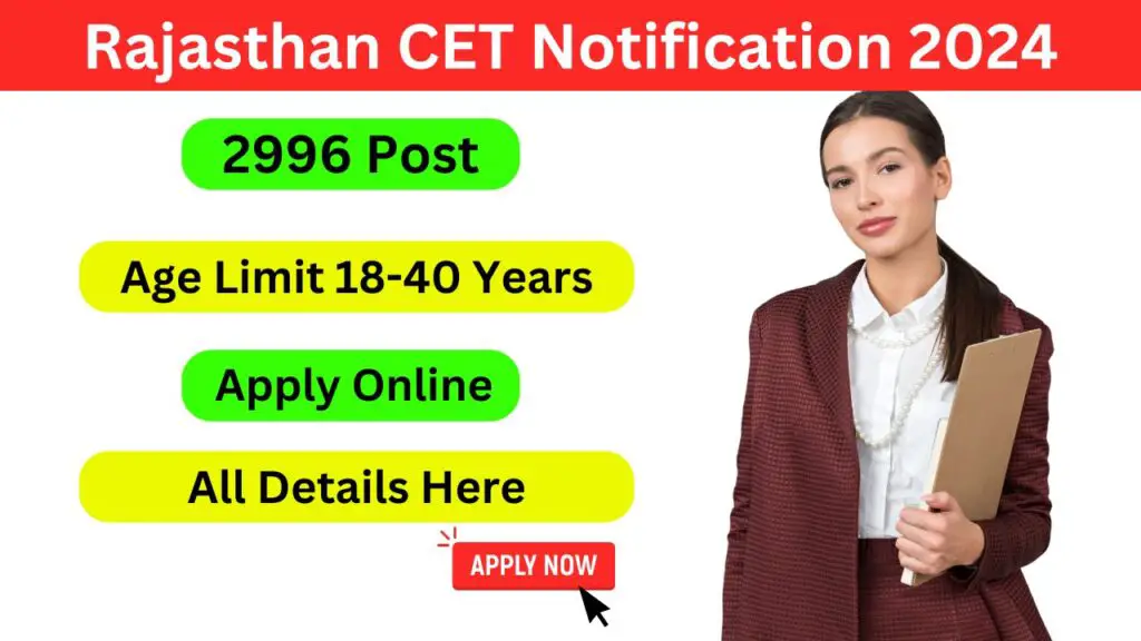 Rajasthan CET Notification 2024