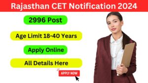 Rajasthan CET Notification 2024