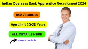 Indian Overseas Bank Apprentice Recruitment 2024