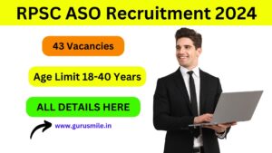 RPSC ASO Recruitment 2024