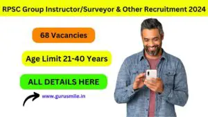 RPSC Group Instructor/Surveyor & Other Recruitment 2024